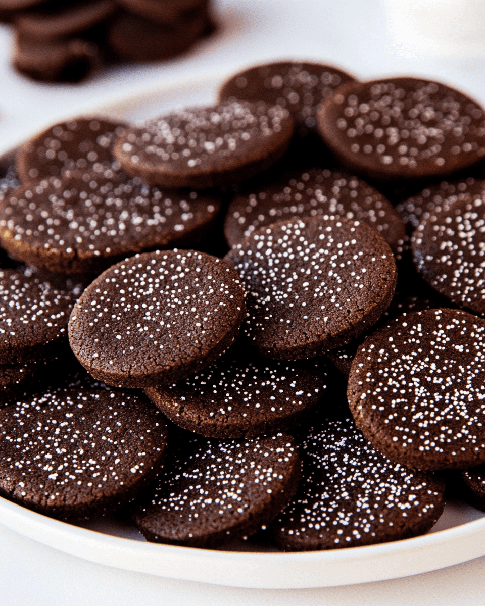 Chocolate Shortbread Cookies