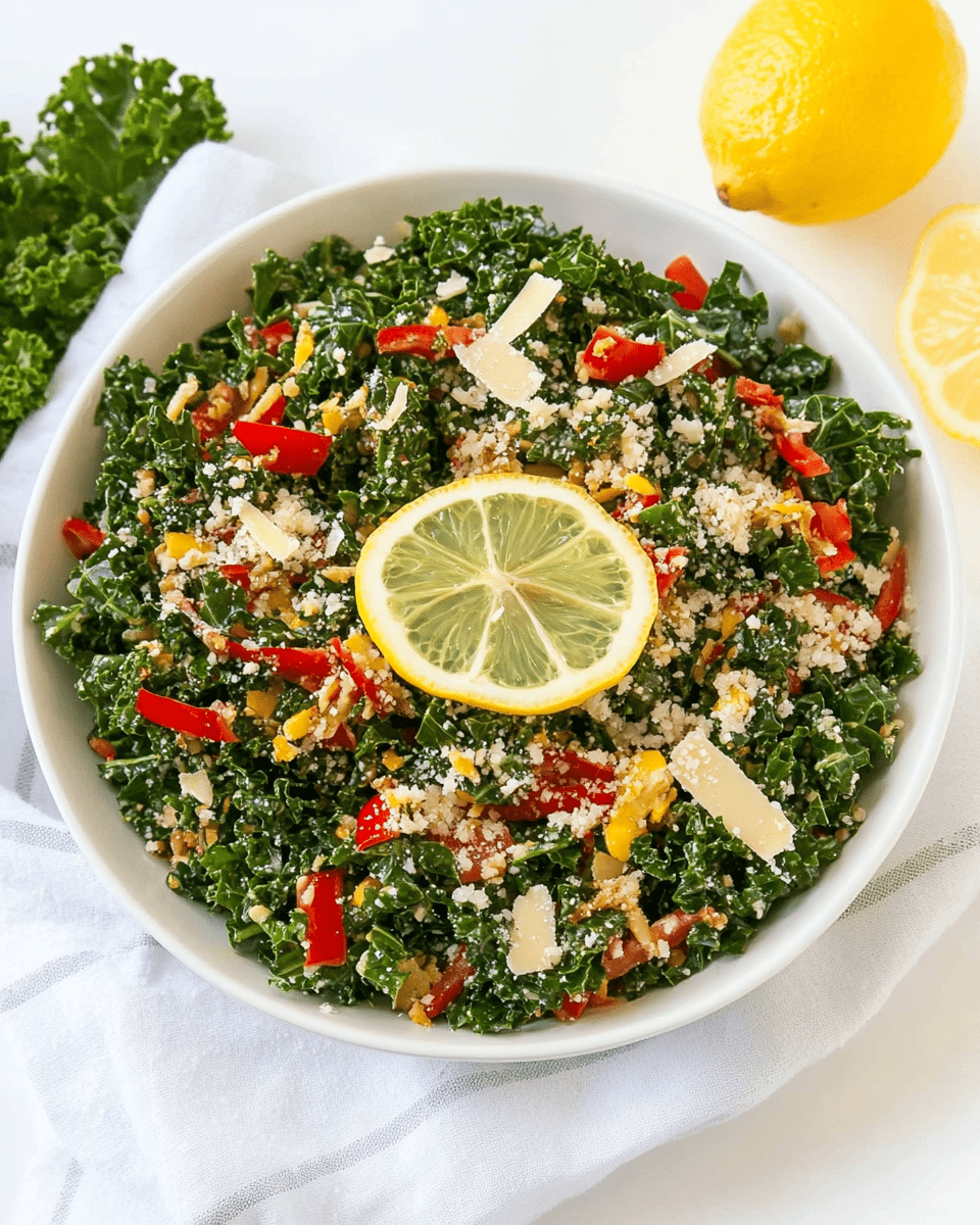 Lemon Parmesan Kale Salad