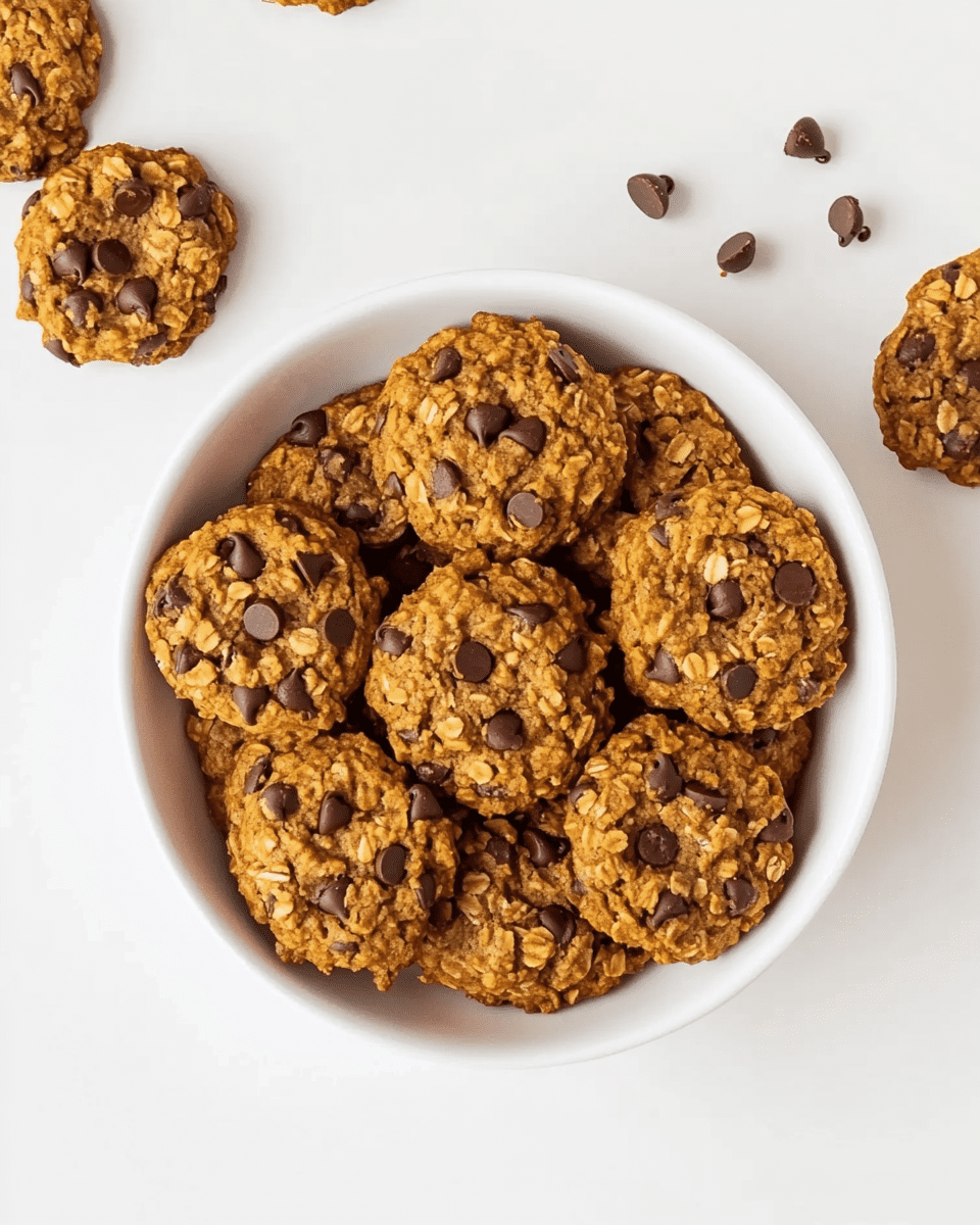 Pumpkin Oatmeal Chocolate Chip Cookies