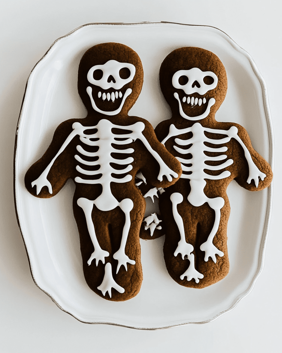 Skeleton Gingerbread Cookies