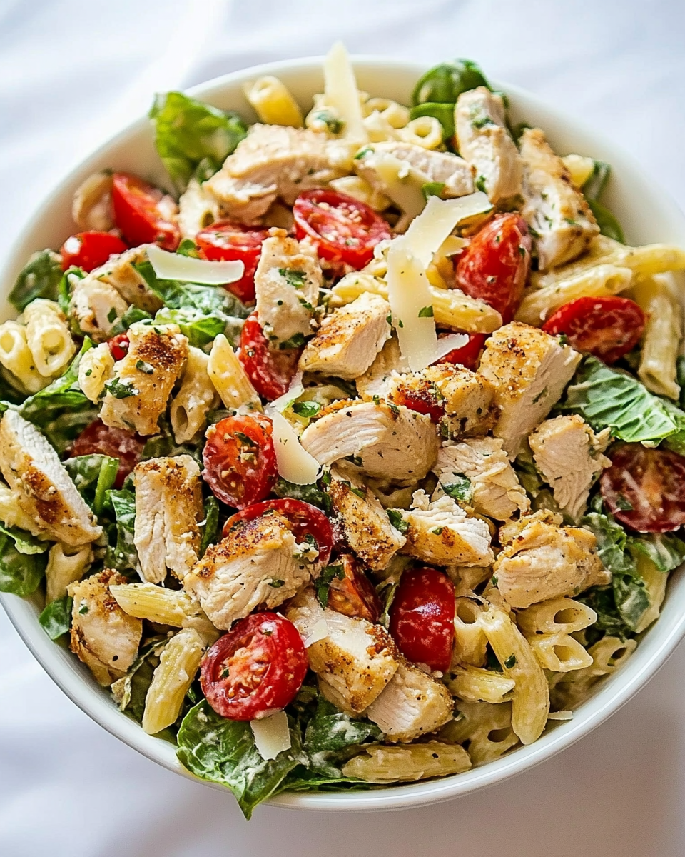 Chicken Caesar Pasta Salad