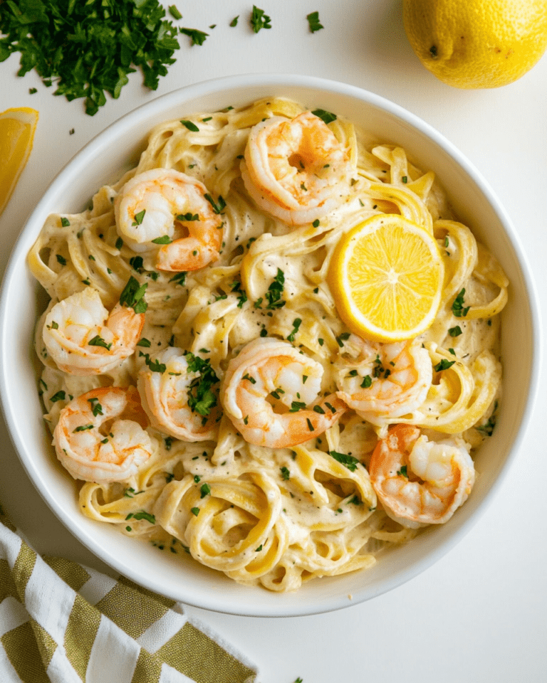 Creamy Lemon Shrimp Pasta