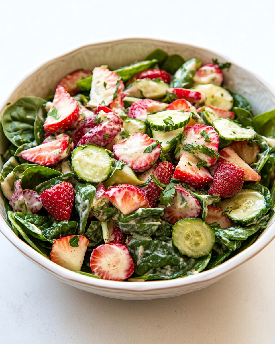 Easy Strawberry Spinach Salad