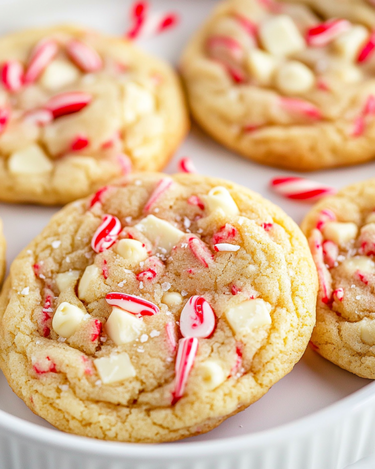 Peppermint White Chocolate Chip Cookies