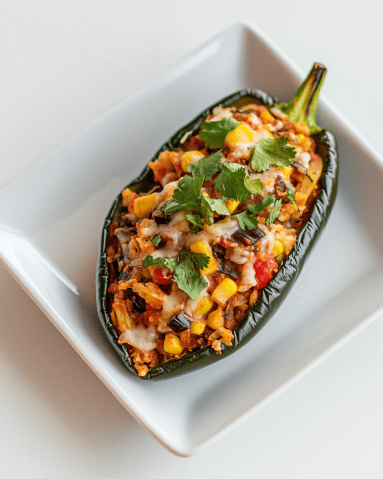 Stuffed Poblano Peppers