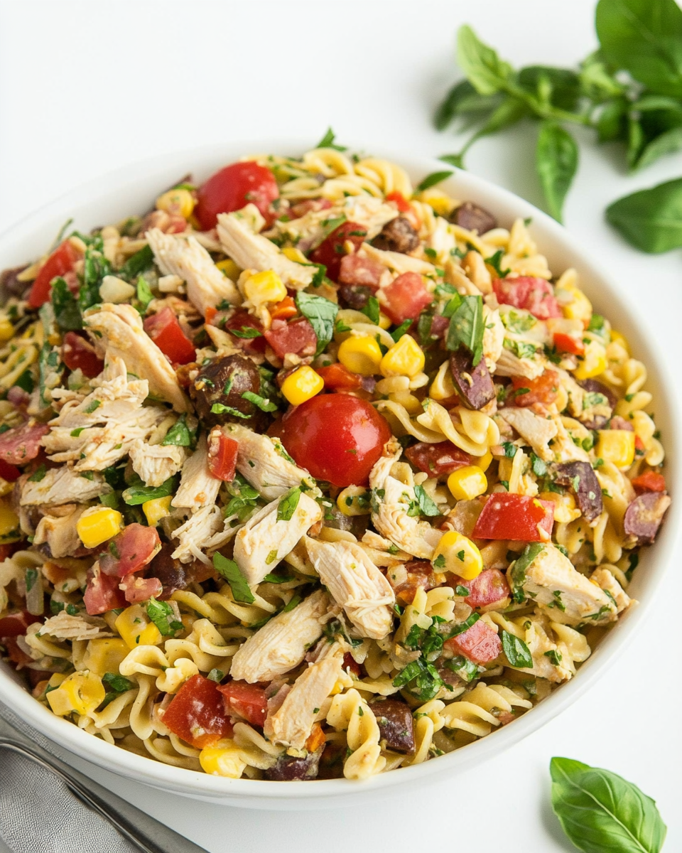 Summery Chicken Pasta Salad