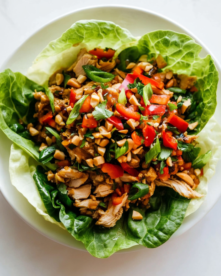 Thai Chicken Lettuce Wraps