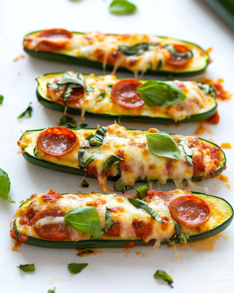 Zucchini Pizza Boats