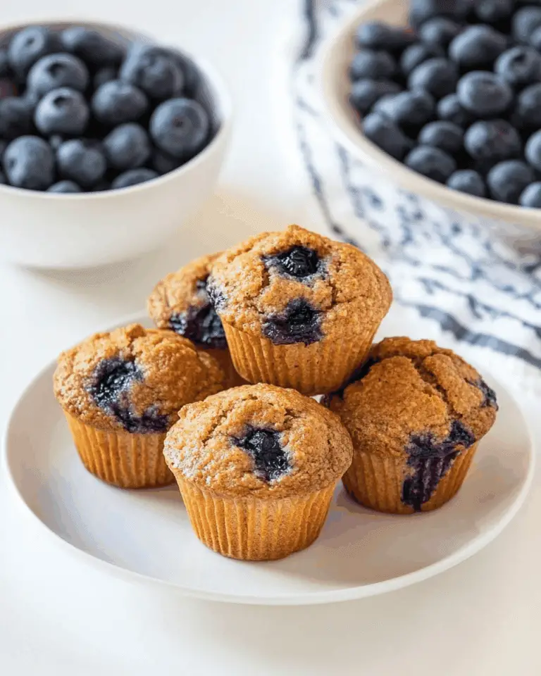 Healthier Blueberry Muffins