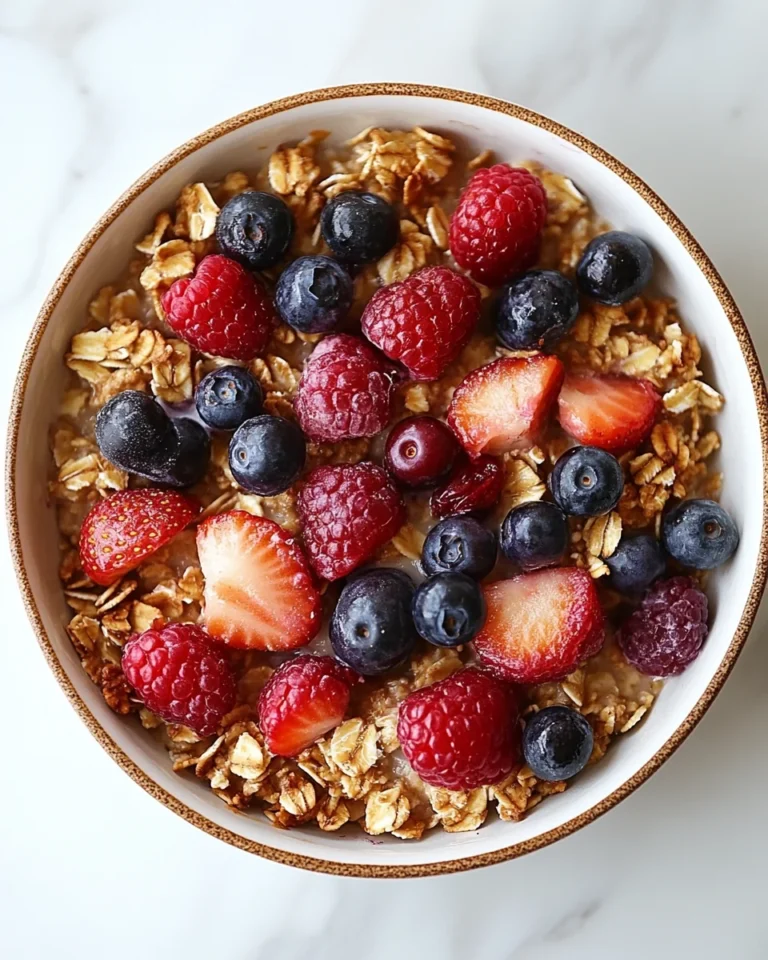 Easy Oven-Baked Berry Oatmeal for a Cozy Weeknight Dinner