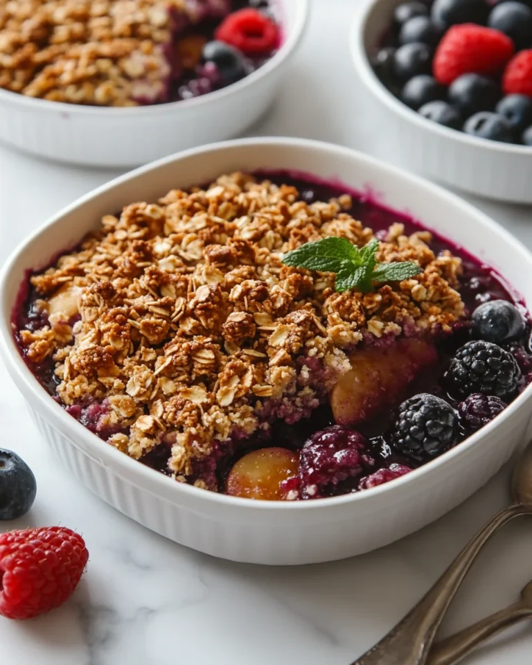 Easy Berry Crisp Recipe for a Cozy Family Favorite Dessert