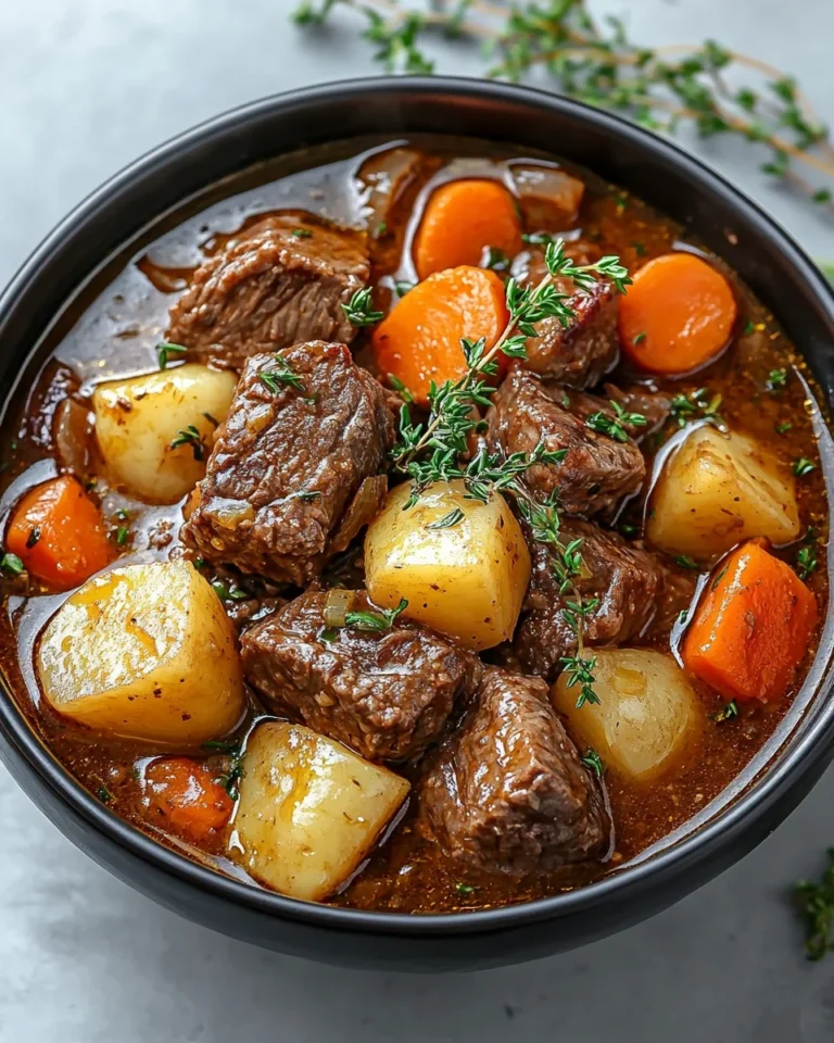 Easy One-Pot Beef Stew for a Cozy Family Favorite Dinner