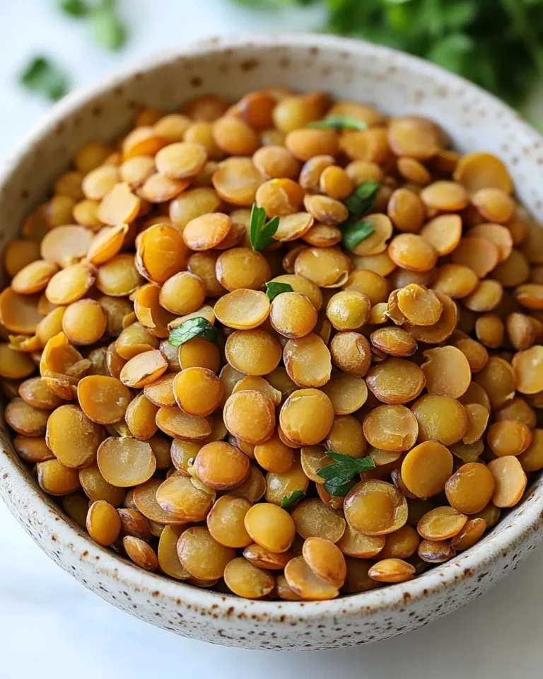 Easy Flavor-Packed Lentils: A Cozy One-Pot Weeknight Dinner