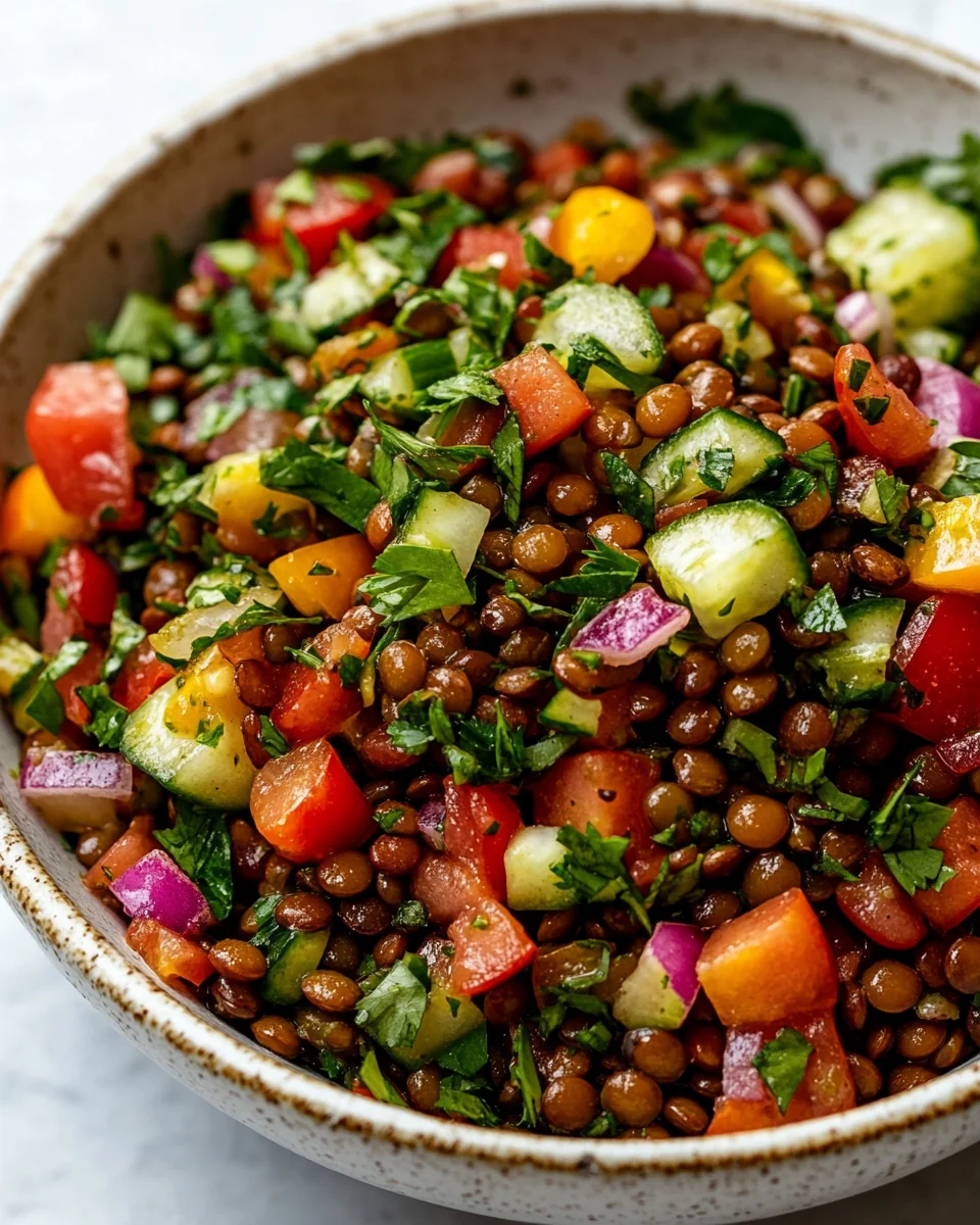 Quick and Easy Flavor-Packed Lentil Salad for a Cozy Weeknight Dinner