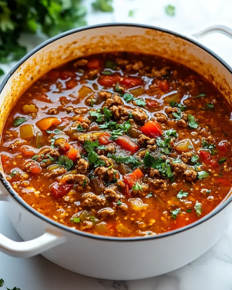 Easy One-Pot Stuffed Pepper Soup That’s a Family Favorite