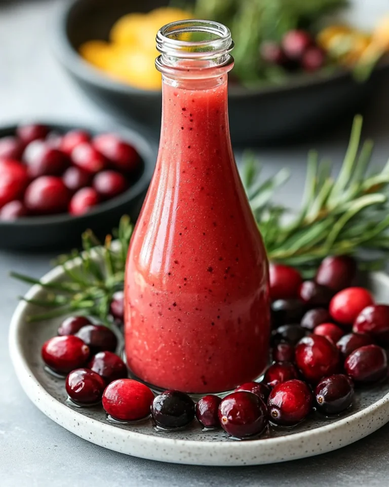 Homemade Cranberry Vinaigrette for a Flavor-Packed Salad Dressing