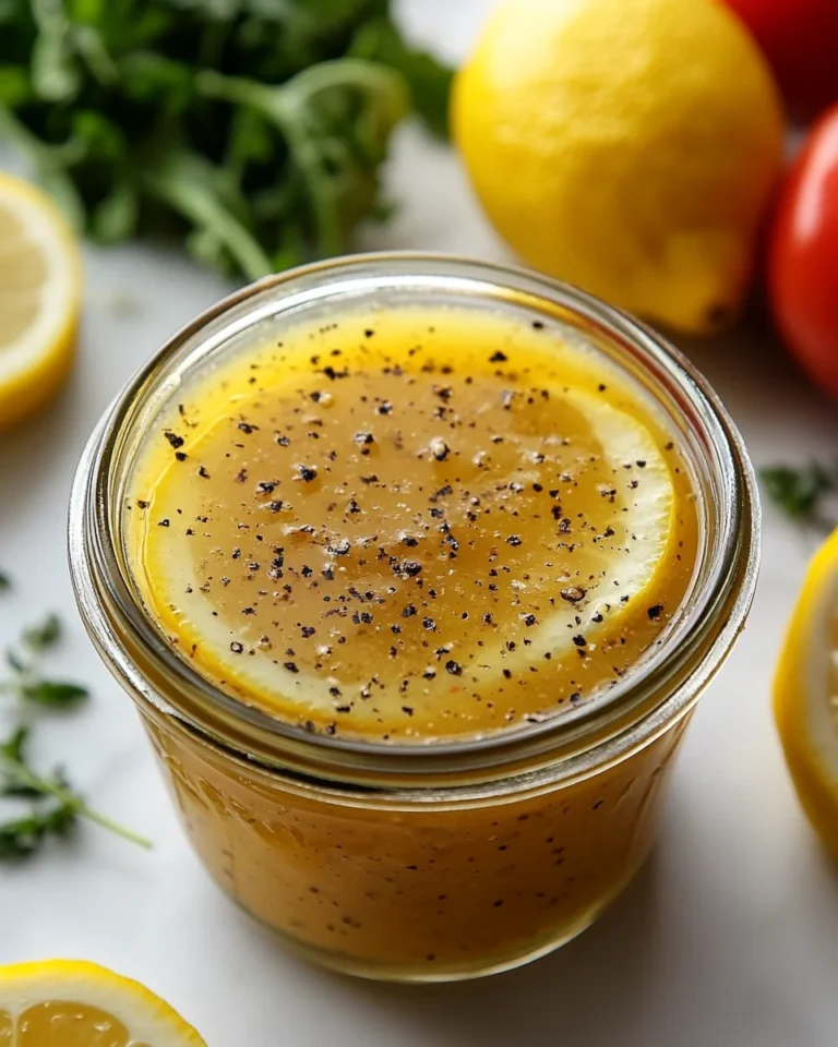 Easy Homemade Lemon Vinaigrette Dressing in a Jar