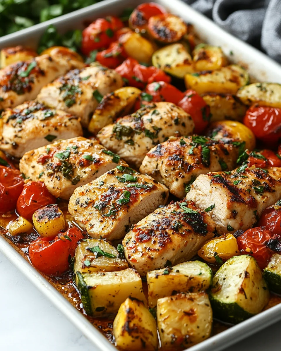 Easy One-Pan Italian Chicken and Veggies for a Flavor-Packed Weeknight Dinner