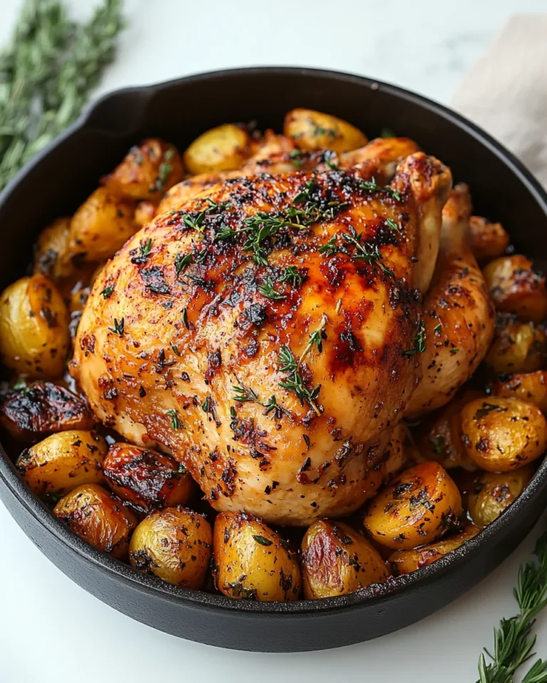 Flavor-Packed One-Pot Roast Chicken with Herbs for a Cozy Weeknight Dinner
