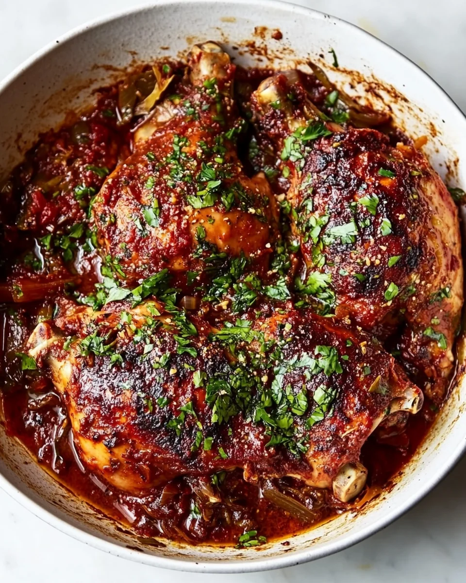Savory Braised Chicken With Artichokes and Peppers - additional image