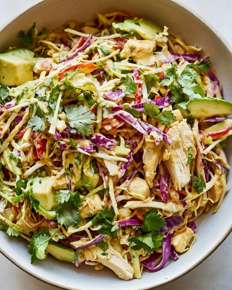 Simple Asian Chicken Slaw