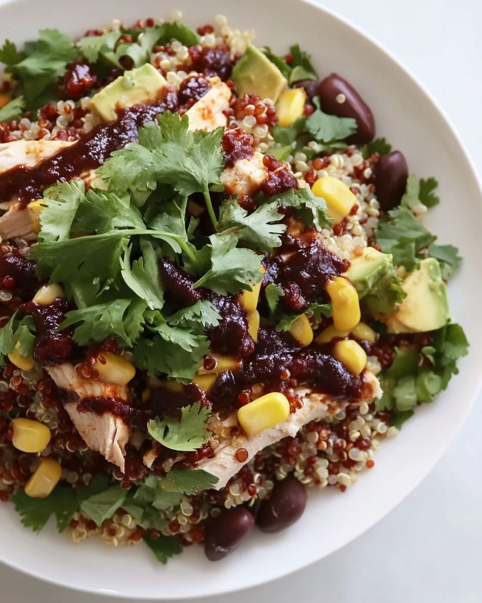 Healthy BBQ Chicken Quinoa Salad