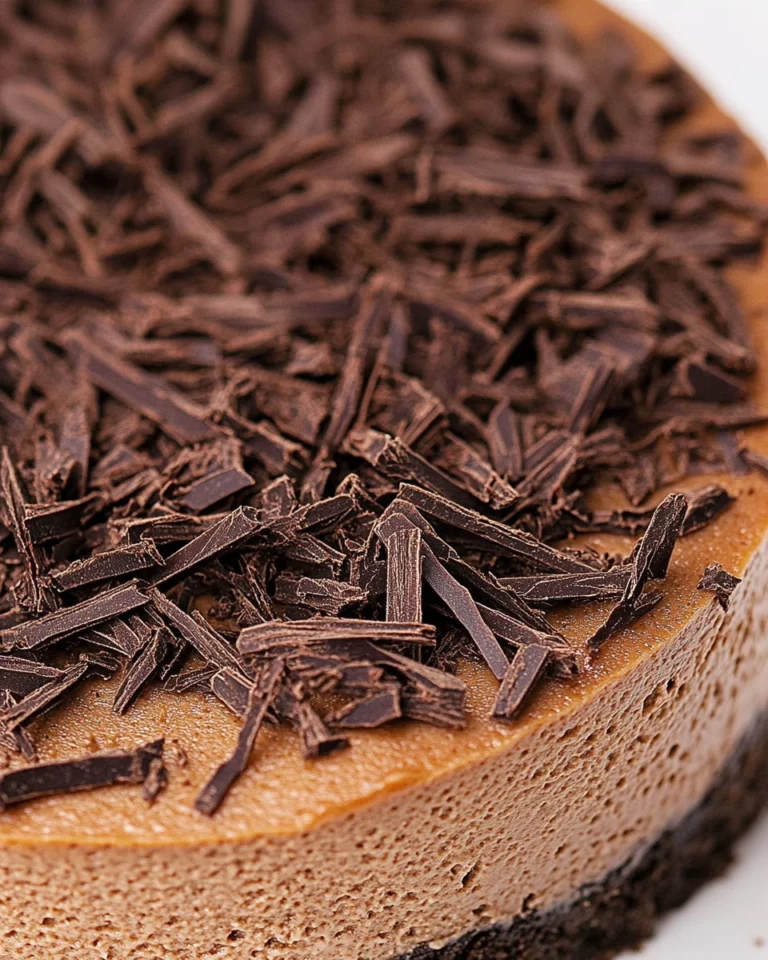 Decadent Homemade Chocolate Cheesecake