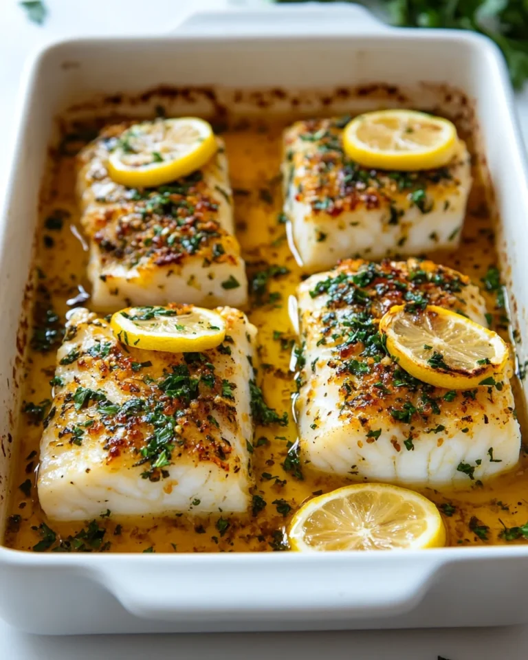 Easy Oven-Baked Cod with Lemon Slices for a Flavor-Packed Weeknight Dinner