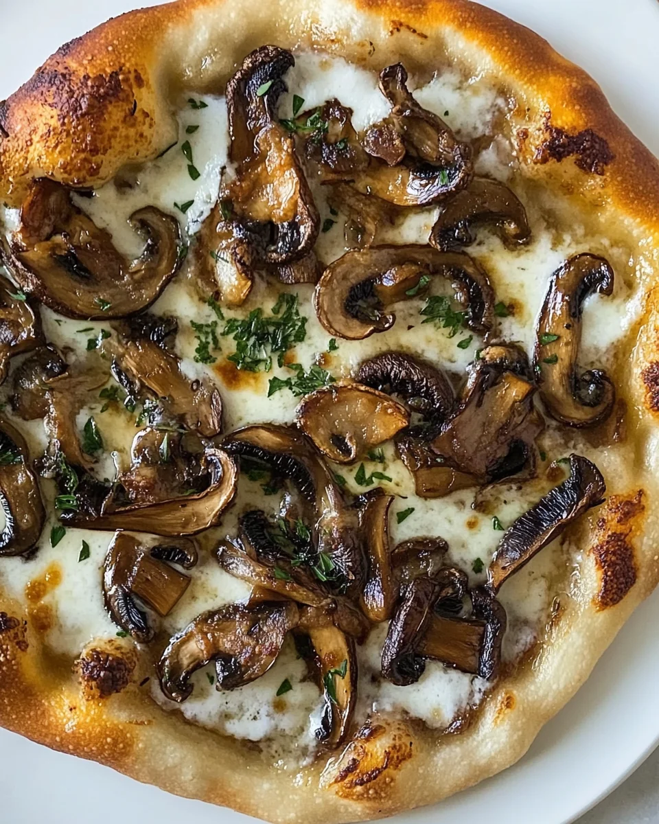 Savory Caramelized Wild Mushroom Pizza