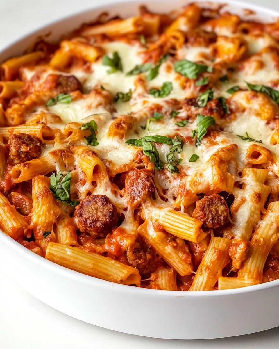 Cheesy Chicken Sausage Pasta Bake Made Simple and Delicious - additional image