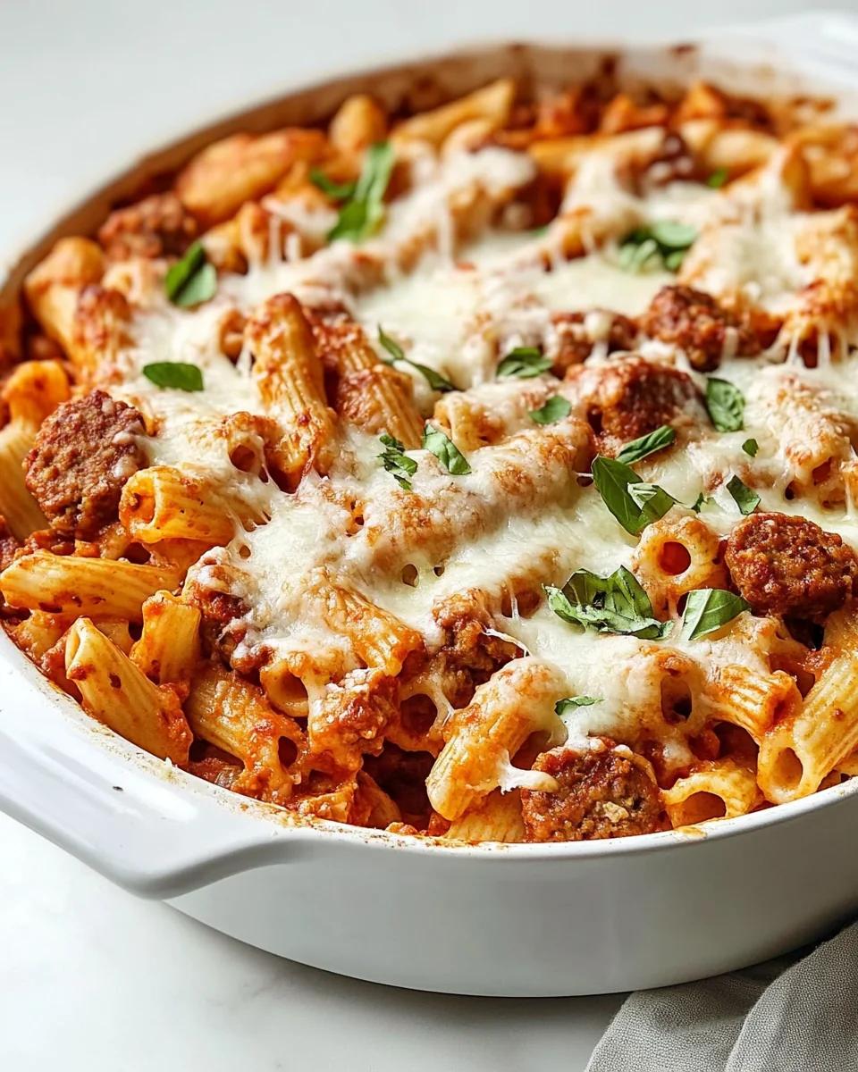 Cheesy Chicken Sausage Pasta Bake Made Simple and Delicious - additional image