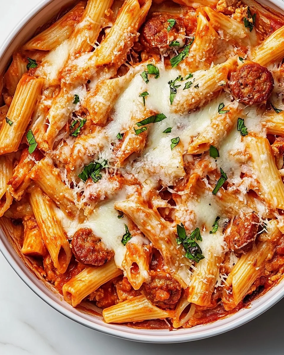 Cheesy Chicken Sausage Pasta Bake Made Simple and Delicious - additional image