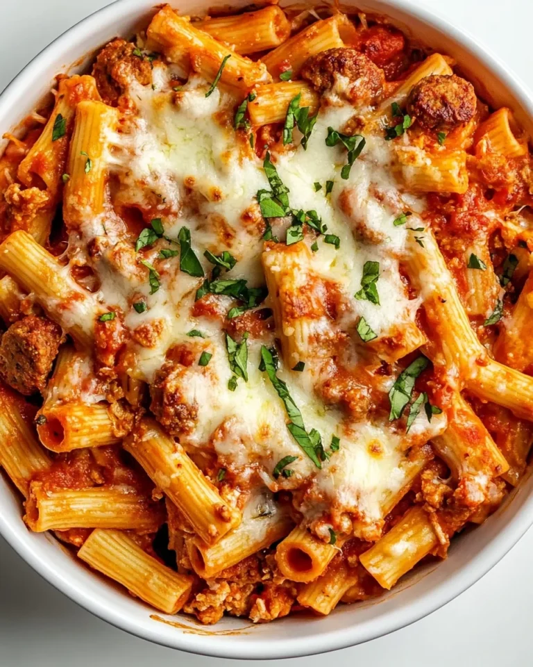 Cheesy Chicken Sausage Pasta Bake Made Simple and Delicious
