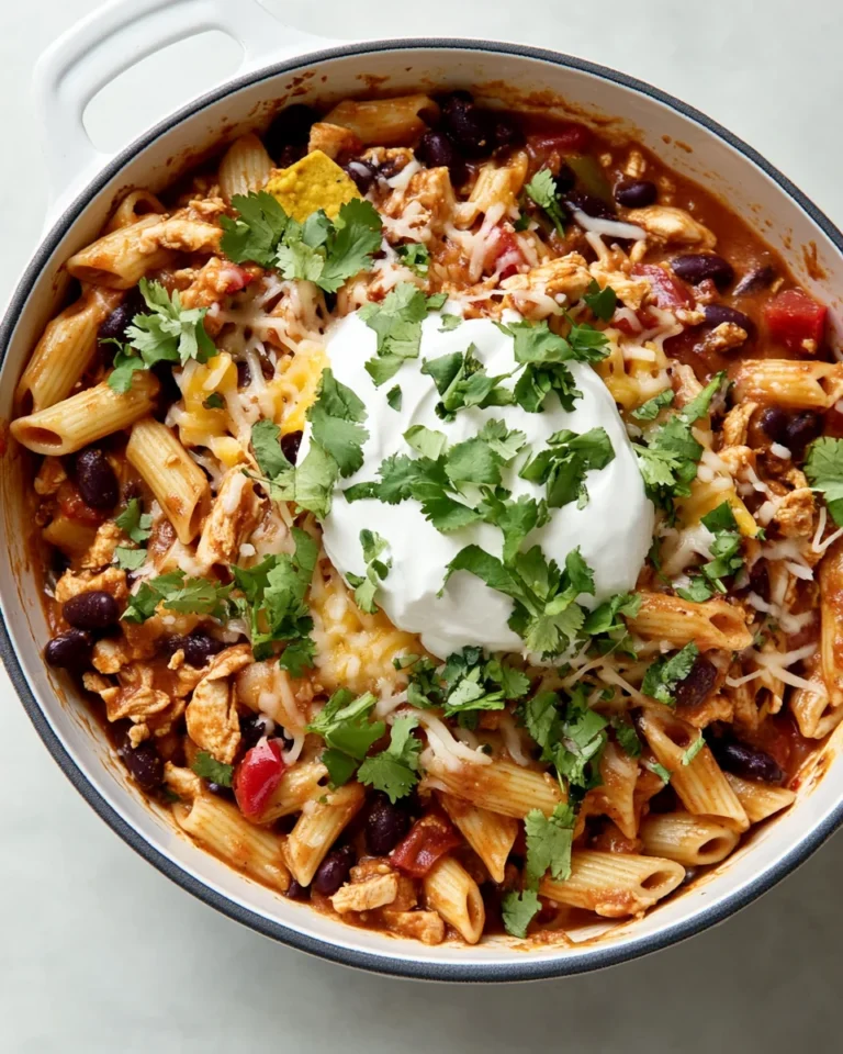 Cheesy Chicken Taco Pasta One-Pot Delight