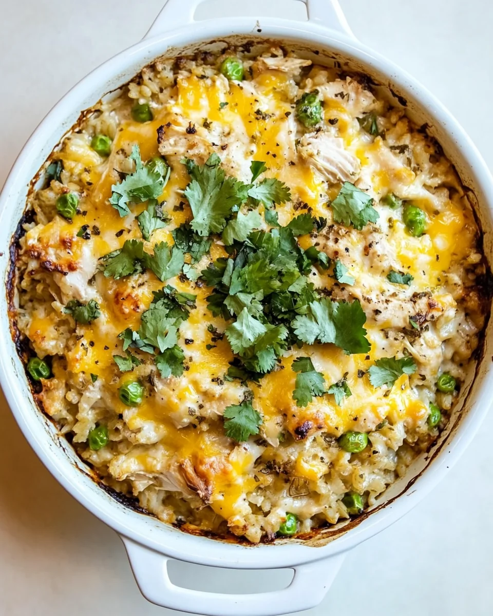 Cheesy Chicken and Rice Casserole Made From Scratch - additional image