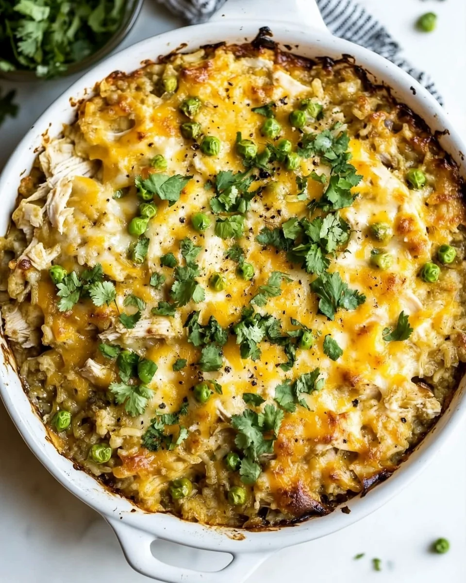 Cheesy Chicken and Rice Casserole Made From Scratch - additional image