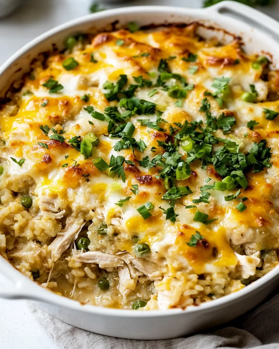 Cheesy Chicken and Rice Casserole Made From Scratch - additional image