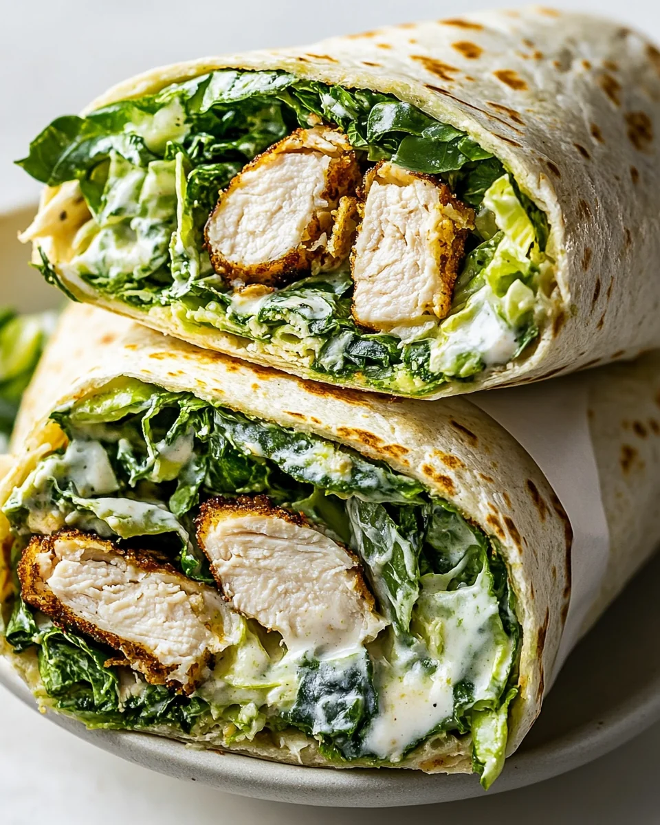 Simple And Delicious Chicken Caesar Wrap - additional image