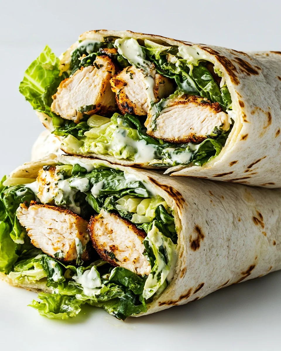Simple And Delicious Chicken Caesar Wrap - additional image