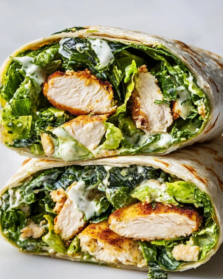 Simple And Delicious Chicken Caesar Wrap