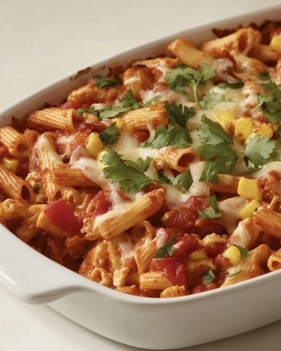 Simple Chicken Enchilada Pasta Bake - additional image
