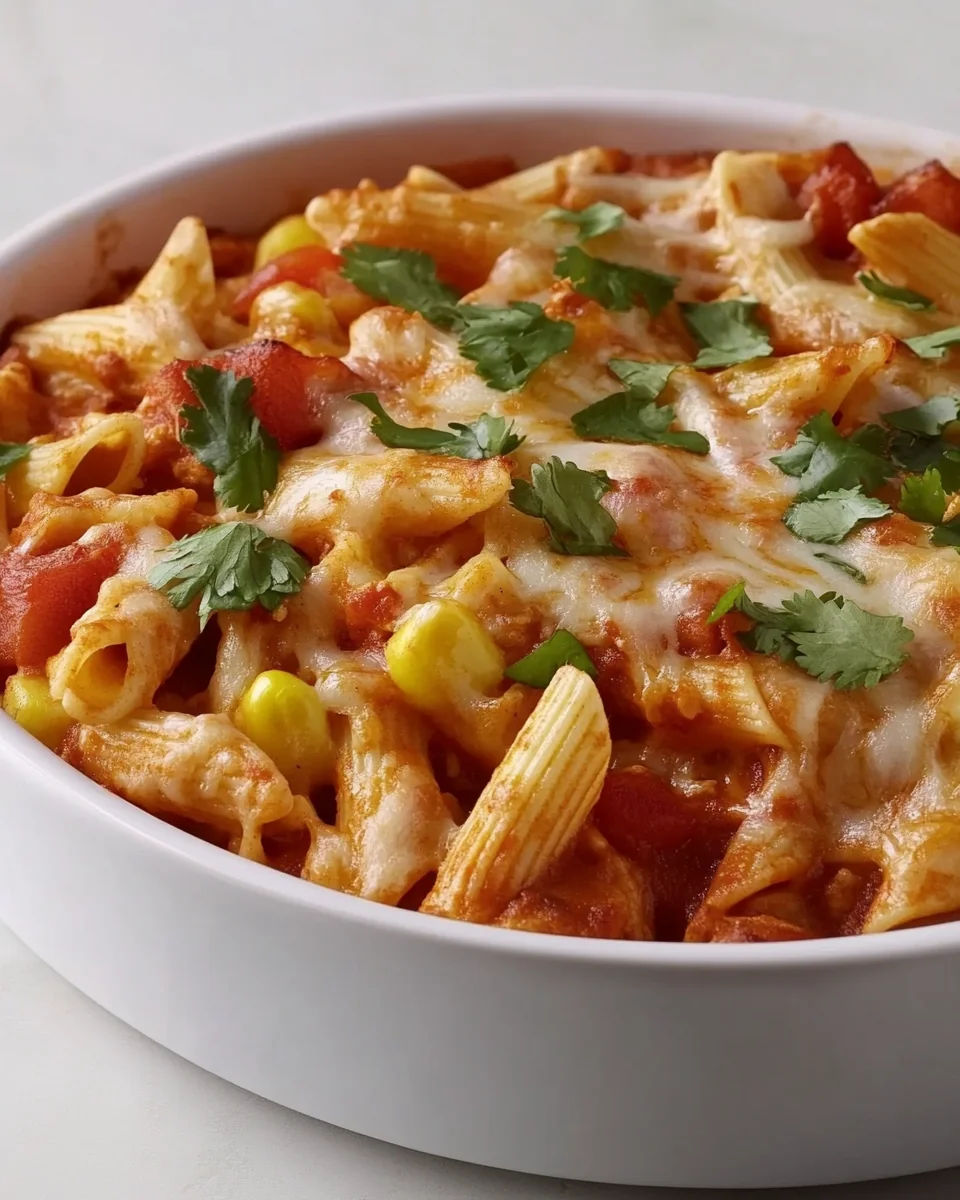 Simple Chicken Enchilada Pasta Bake - additional image