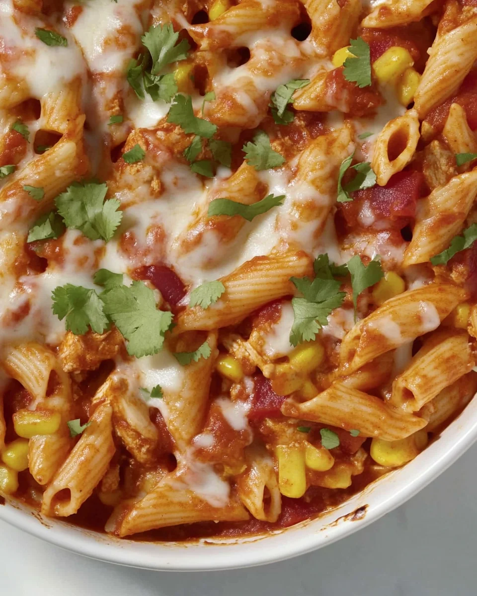 Simple Chicken Enchilada Pasta Bake - additional image