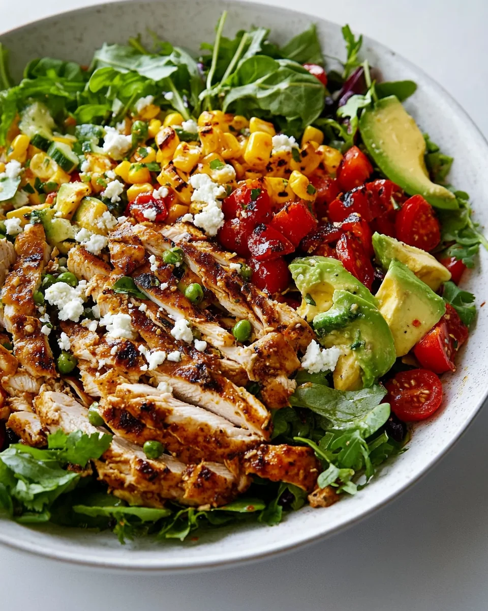 Simple Chicken Fajita Cobb Salad - additional image