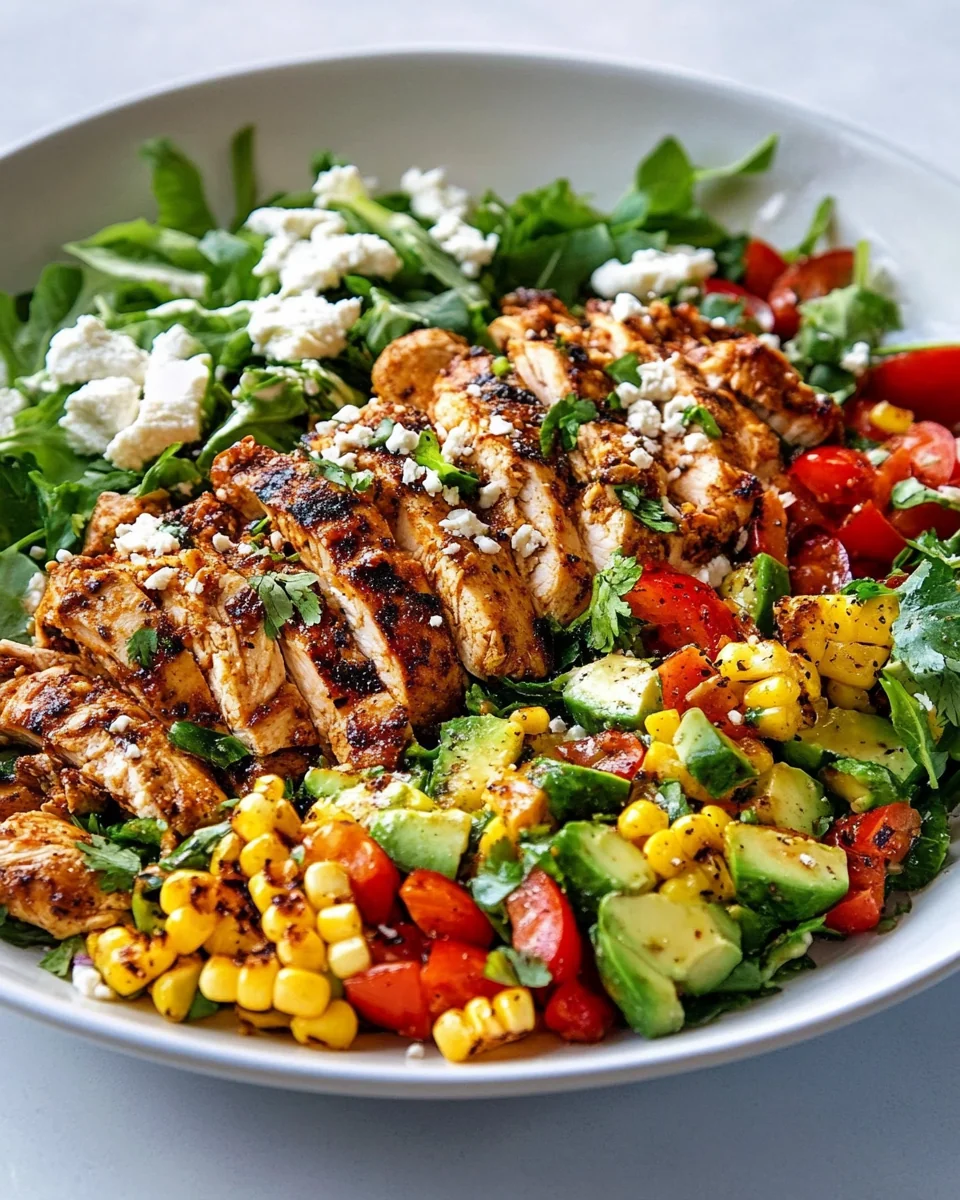 Simple Chicken Fajita Cobb Salad - additional image
