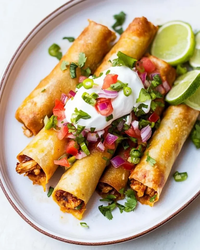 Homemade Chicken Flautas That Are Crispy and Delicious
