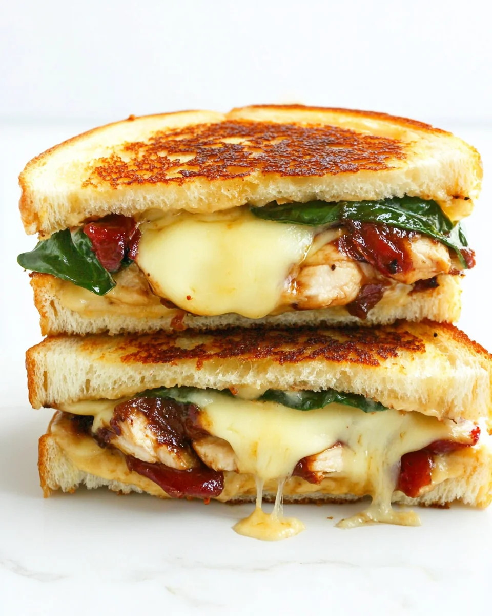 Delicious Chicken Florentine Grilled Cheese Recipe - additional image