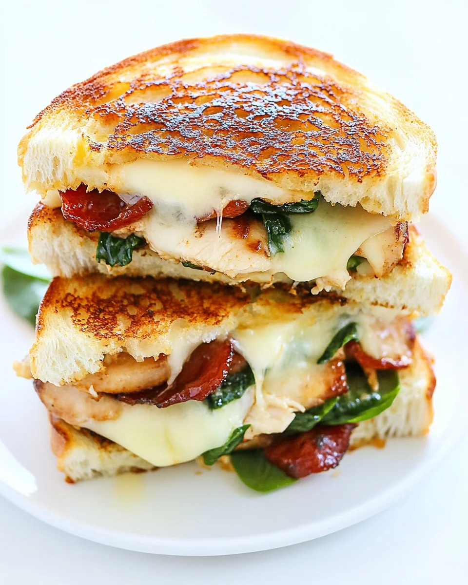 Delicious Chicken Florentine Grilled Cheese Recipe - additional image