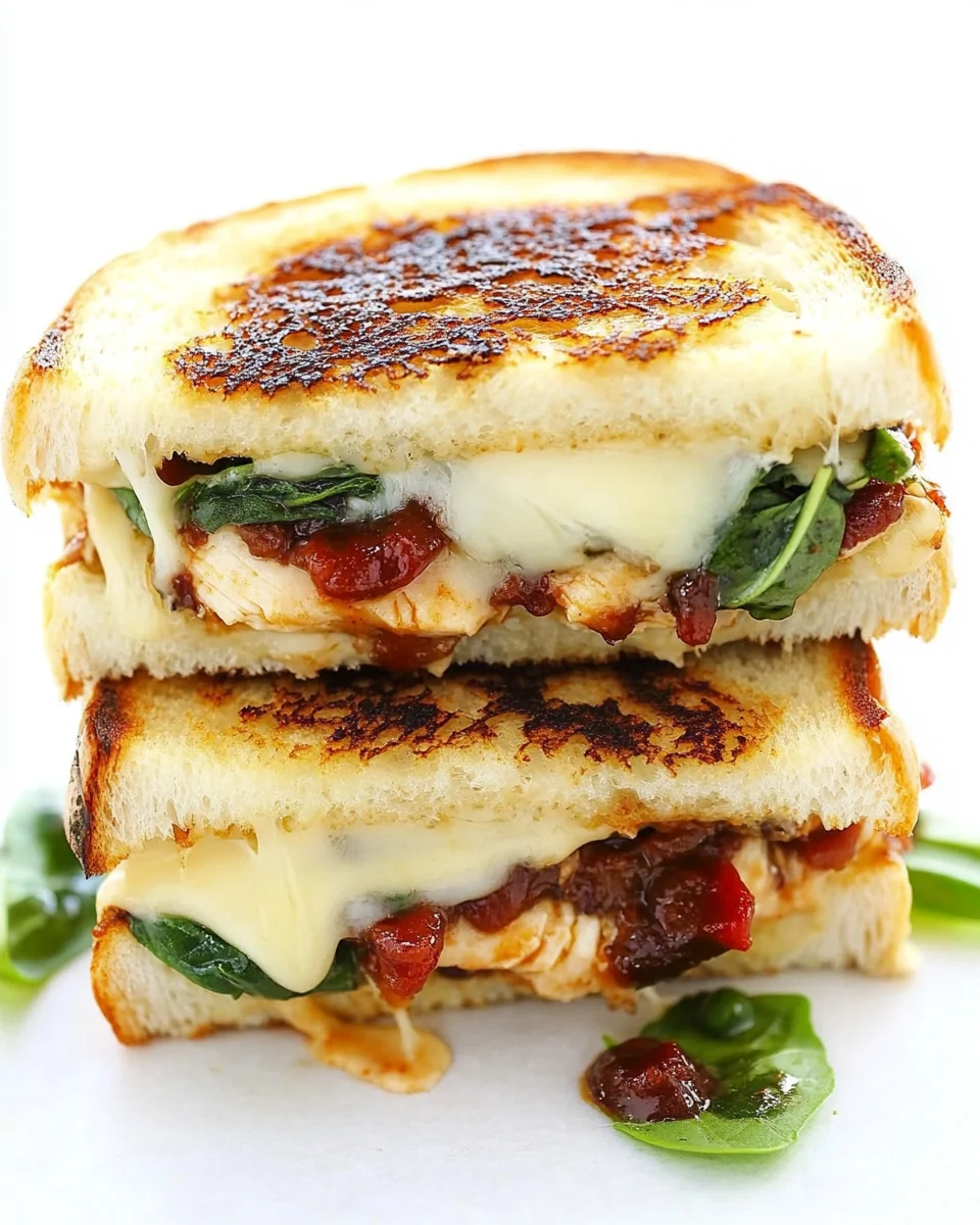 Delicious Chicken Florentine Grilled Cheese Recipe - additional image