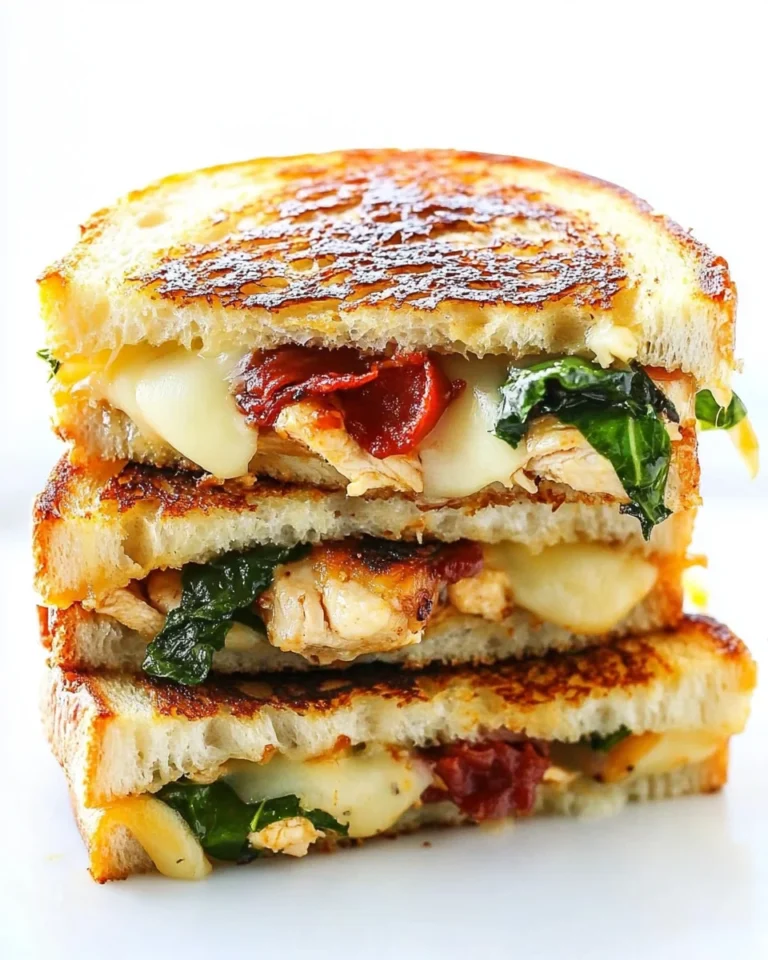 Delicious Chicken Florentine Grilled Cheese Recipe